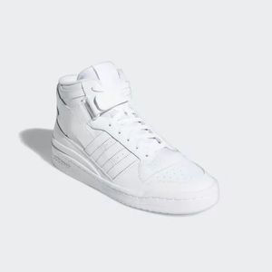 Adidas Forum Mid Triple White Unisex Sneakers FY4975 NEW - Sz. M - 5  / W - 7